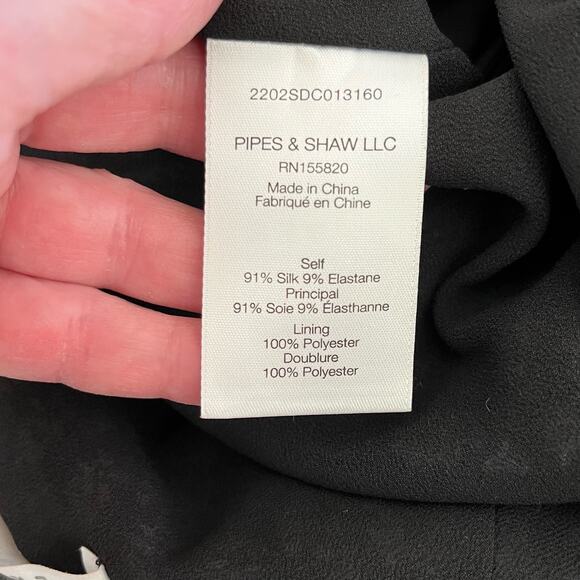 Veronica Beard Violet Silk Blend Ruched Floral Tie Mini Skirt Black 6/Small NWOT - Picture 13 of 15